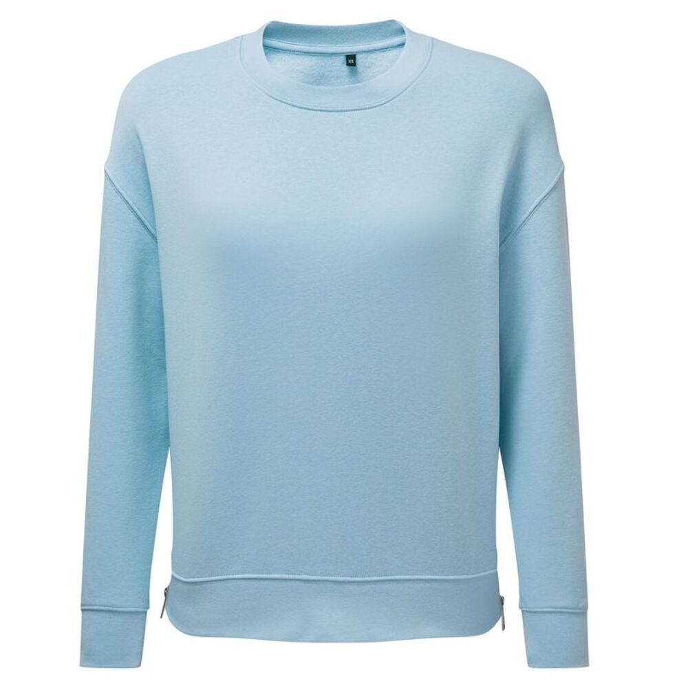 TriDri Womens/Ladies Recycled Zipped Sweatshirt / Sky Blue